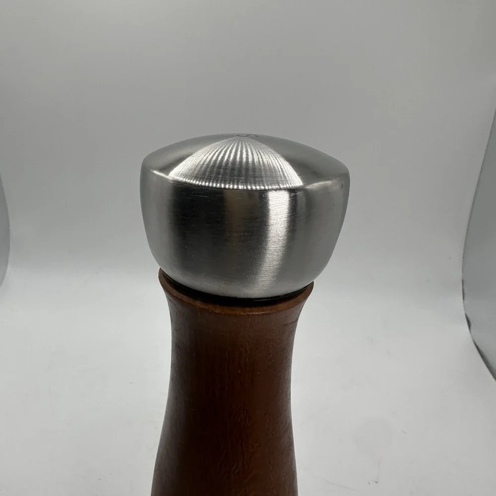 COLE & MASON Oldbury Wood Salt Grinder - Gourmet Mills Wooden Steel Gourmand 7.5